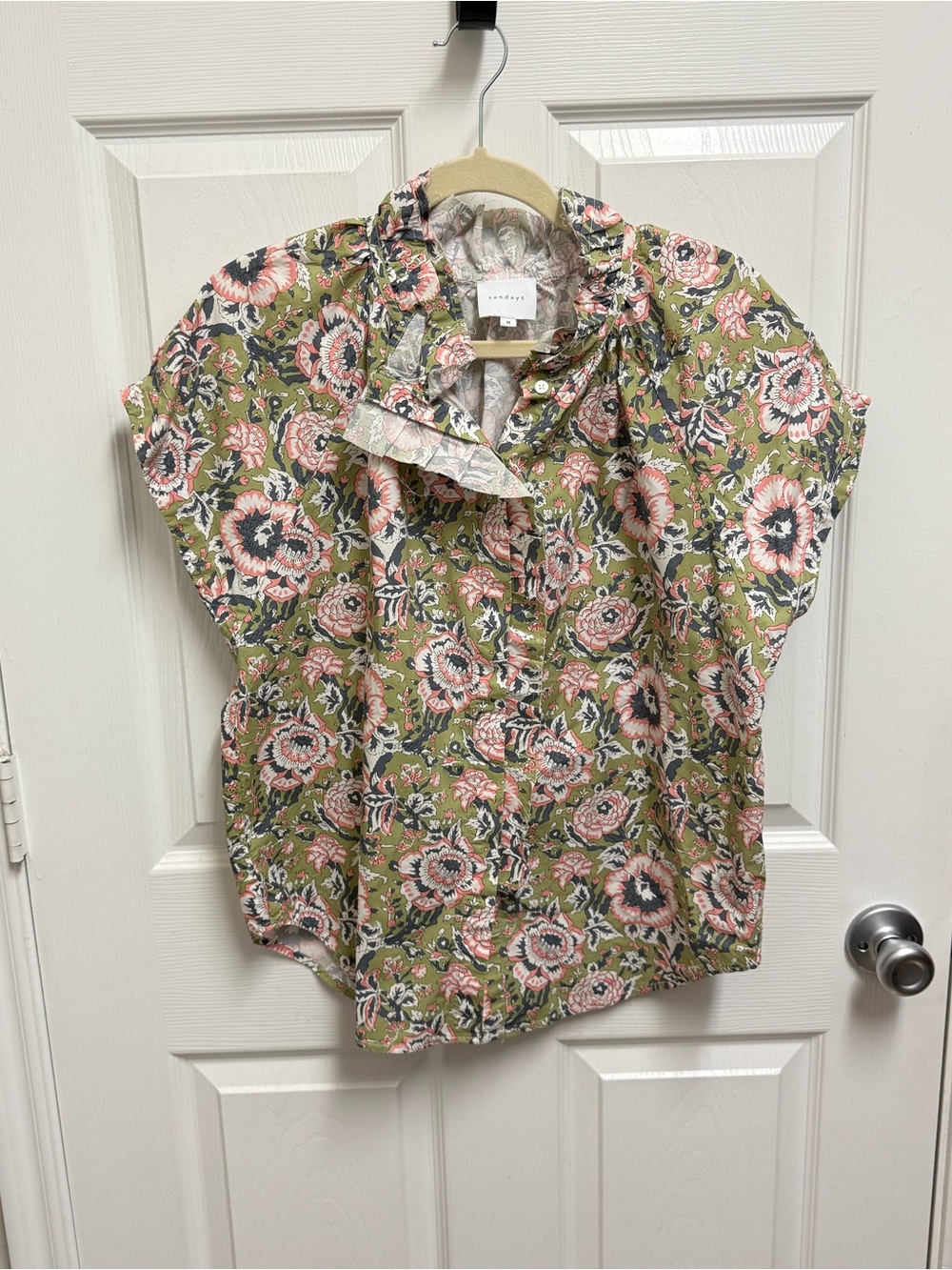 Sundays Floral Textile Blouse